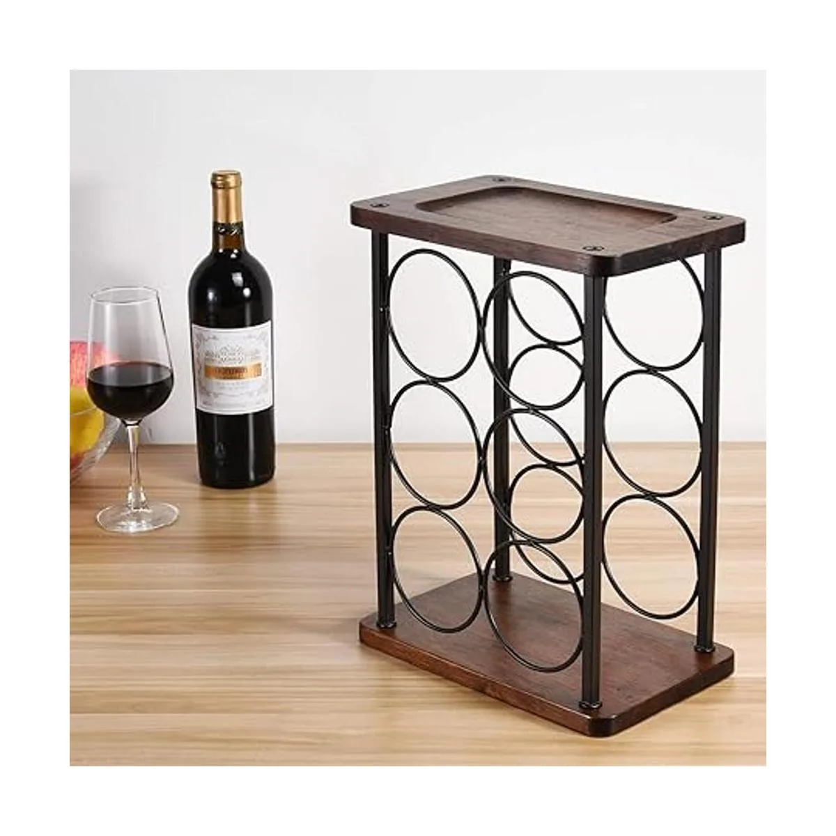 Estante de vino para encimera soporte de botella de vino_2