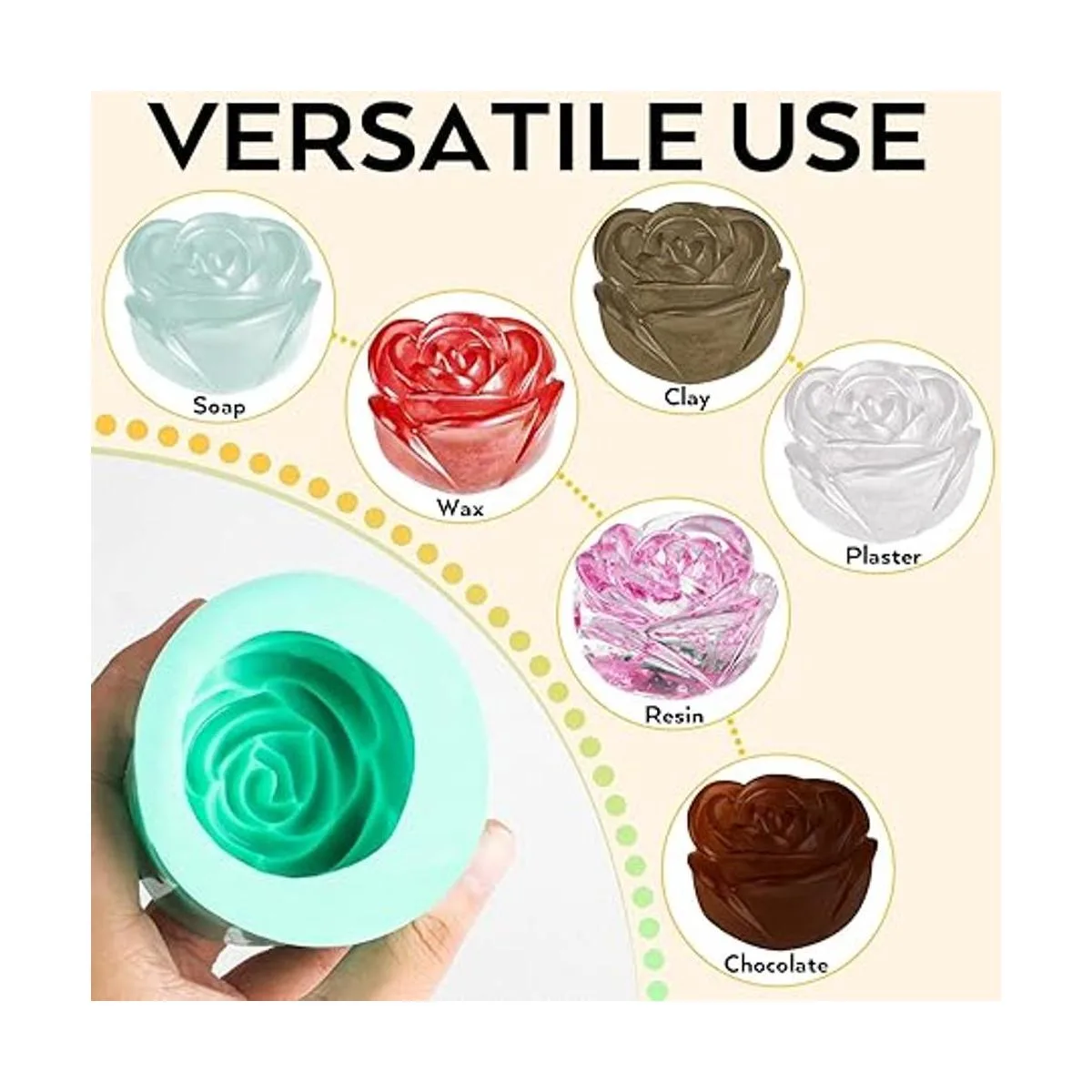 Nicpro Kit de fabricación de moldes de silicona de 20 A 5