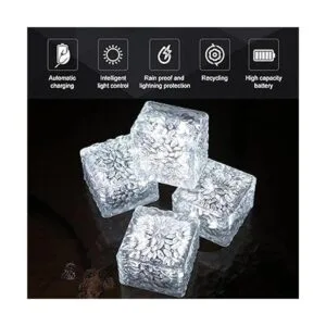 Luces solares de ladrillos impermeables para exteriores 4_2