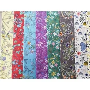 Paquete de 50 cuadrados de tela de algodón de 10 x 10