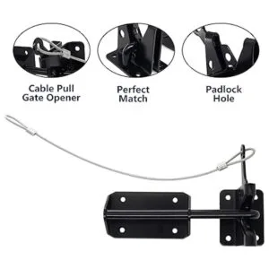 Pestillo de puerta automático resistente para vallas de