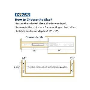 SHUHANG Diapositivas para cajones de extensión completa de_6