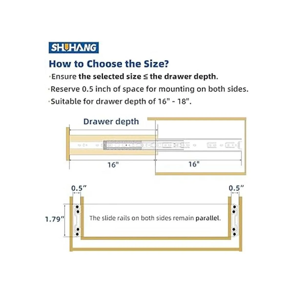 SHUHANG Diapositivas para cajones de extensión completa de_6
