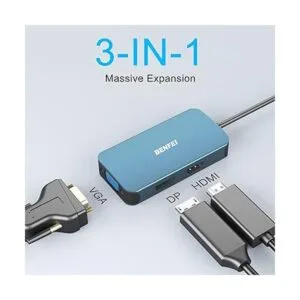 BENFEI Adaptador DisplayPort USB C a HDMI VGA DisplayPort_2