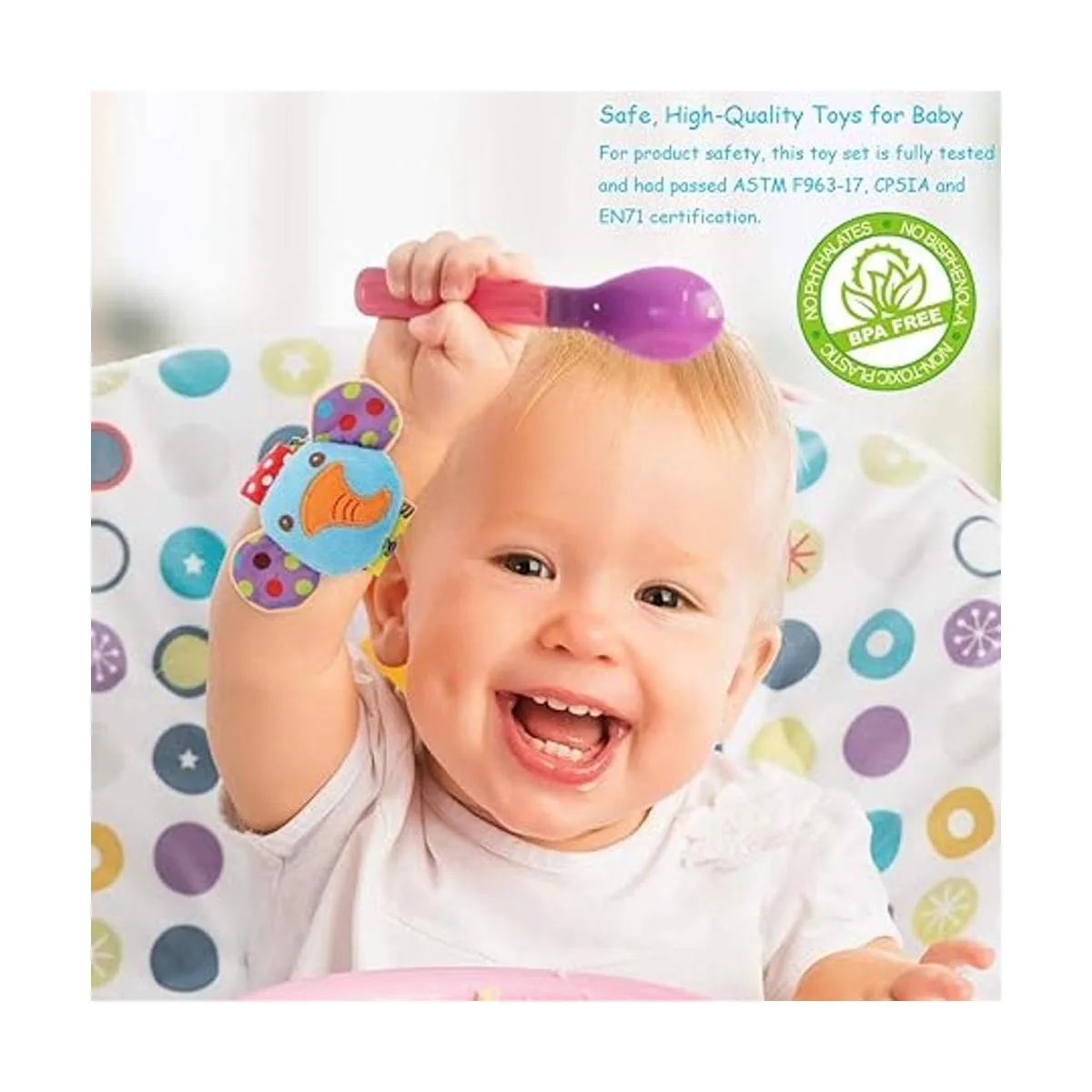 Muñequera sonajero calcetines de sonajero juguete de_2