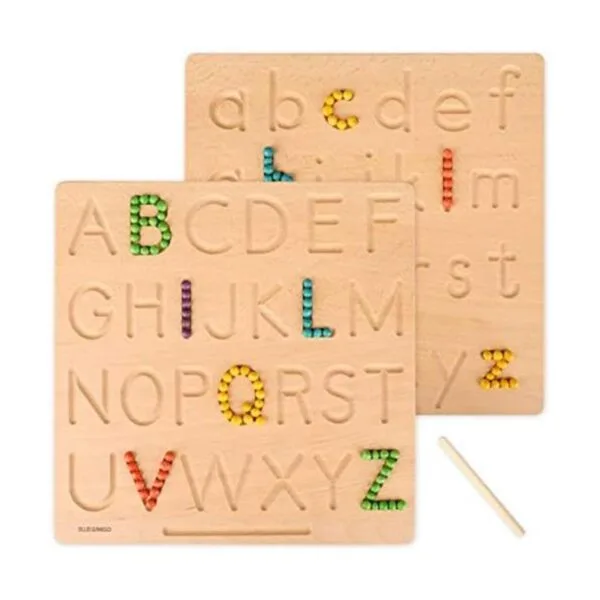 BLUE GINKGO Tablero de rastreo de letras Montessori de_1