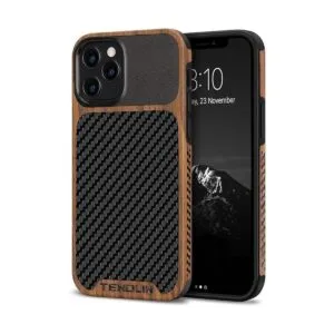 TENDLIN Funda compatible con iPhone 12 Pro Max de grano de_1
