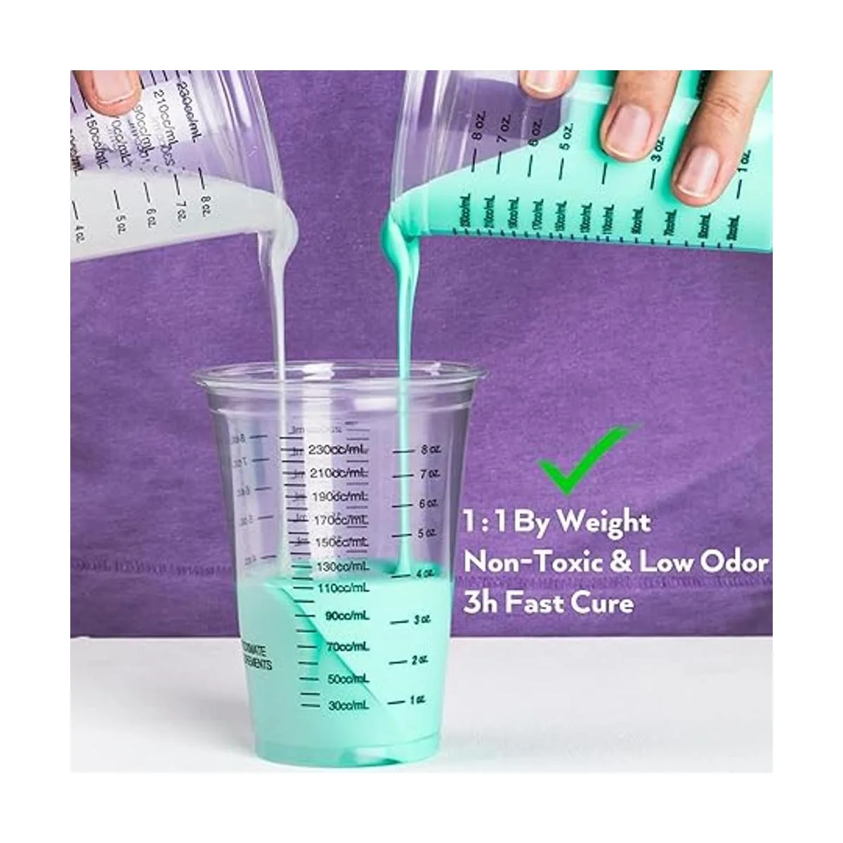 Nicpro Kit de fabricación de moldes de silicona de 20 A 5