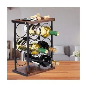 Estante de vino para encimera soporte de botella de vino_3