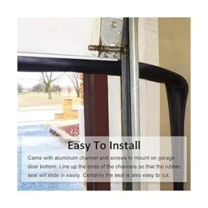 Kit de goma para puerta de garaje con base de retención de_5