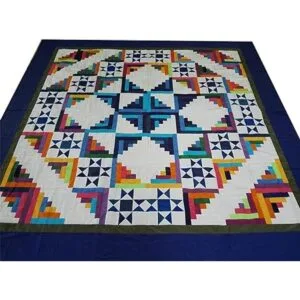 Paquete de 50 cuadrados de tela de algodón multicolor de 8