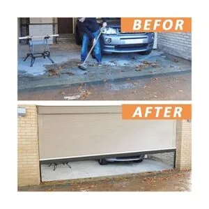 Kit de goma para puerta de garaje con base de retención de_4