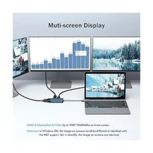 BENFEI Adaptador DisplayPort USB C a HDMI VGA DisplayPort_3