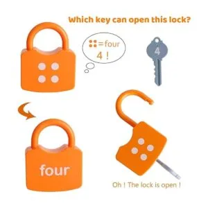 Dinhon Kids ABC Cerraduras de aprendizaje con llaves_5