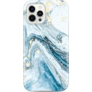 JIAXIUFEN Funda delgada brillante compatible con iPhone_1