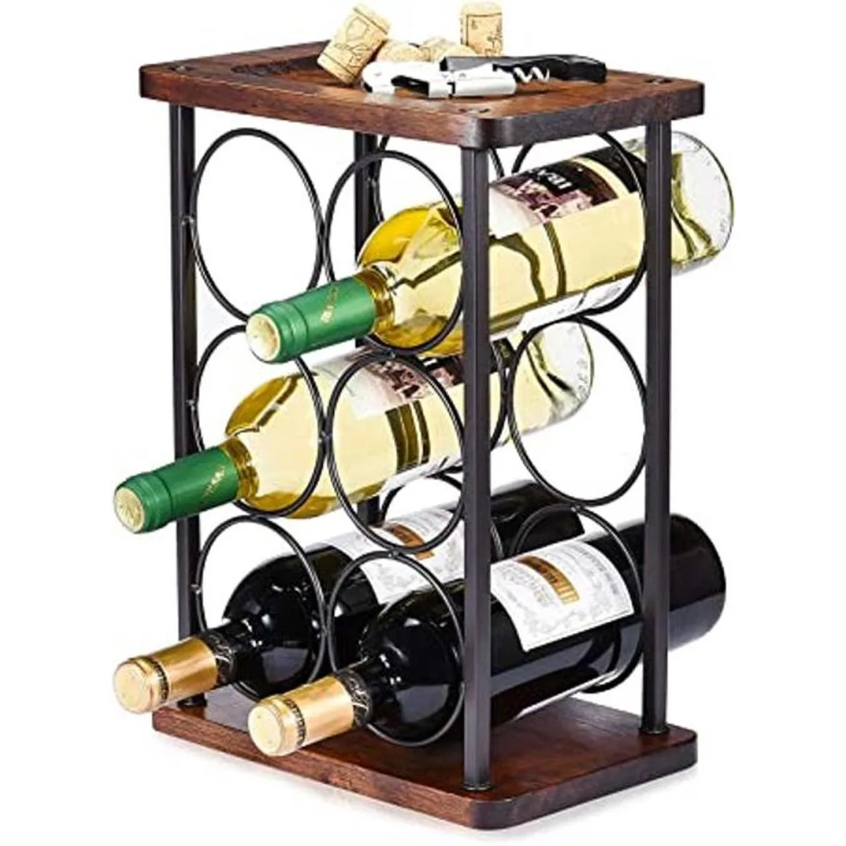 Estante de vino para encimera soporte de botella de vino_1