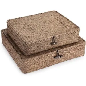 Hipiwe Juego de 2 cubos de almacenamiento de mimbre_1
