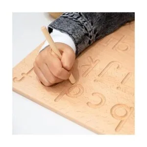 BLUE GINKGO Tablero de rastreo de letras Montessori de_5