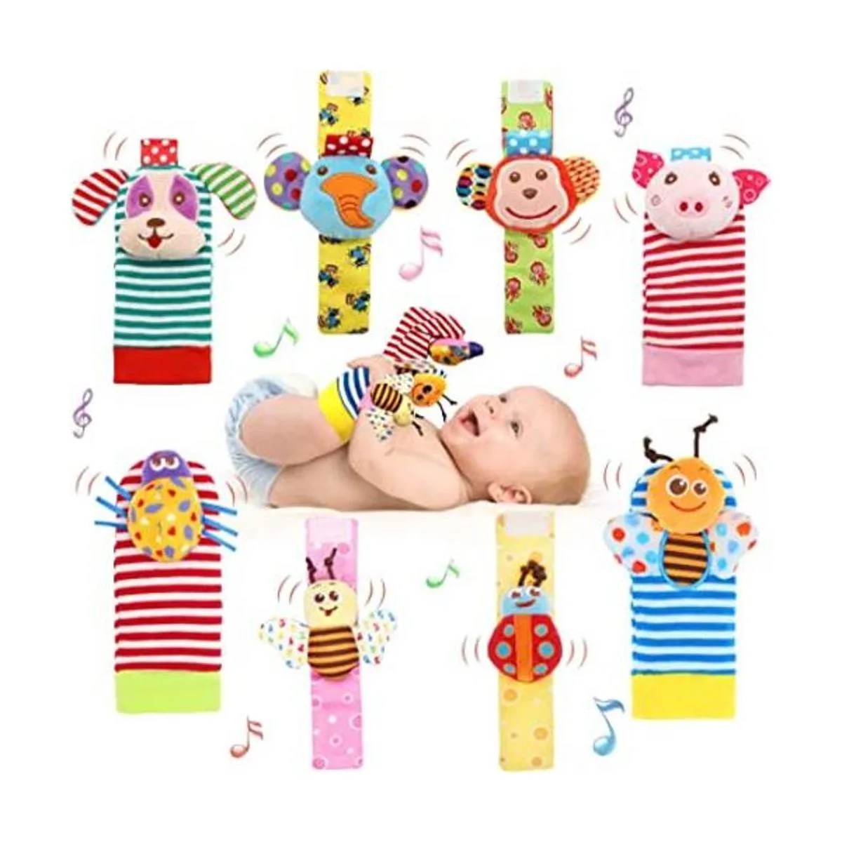 Muñequera sonajero calcetines de sonajero juguete de_1