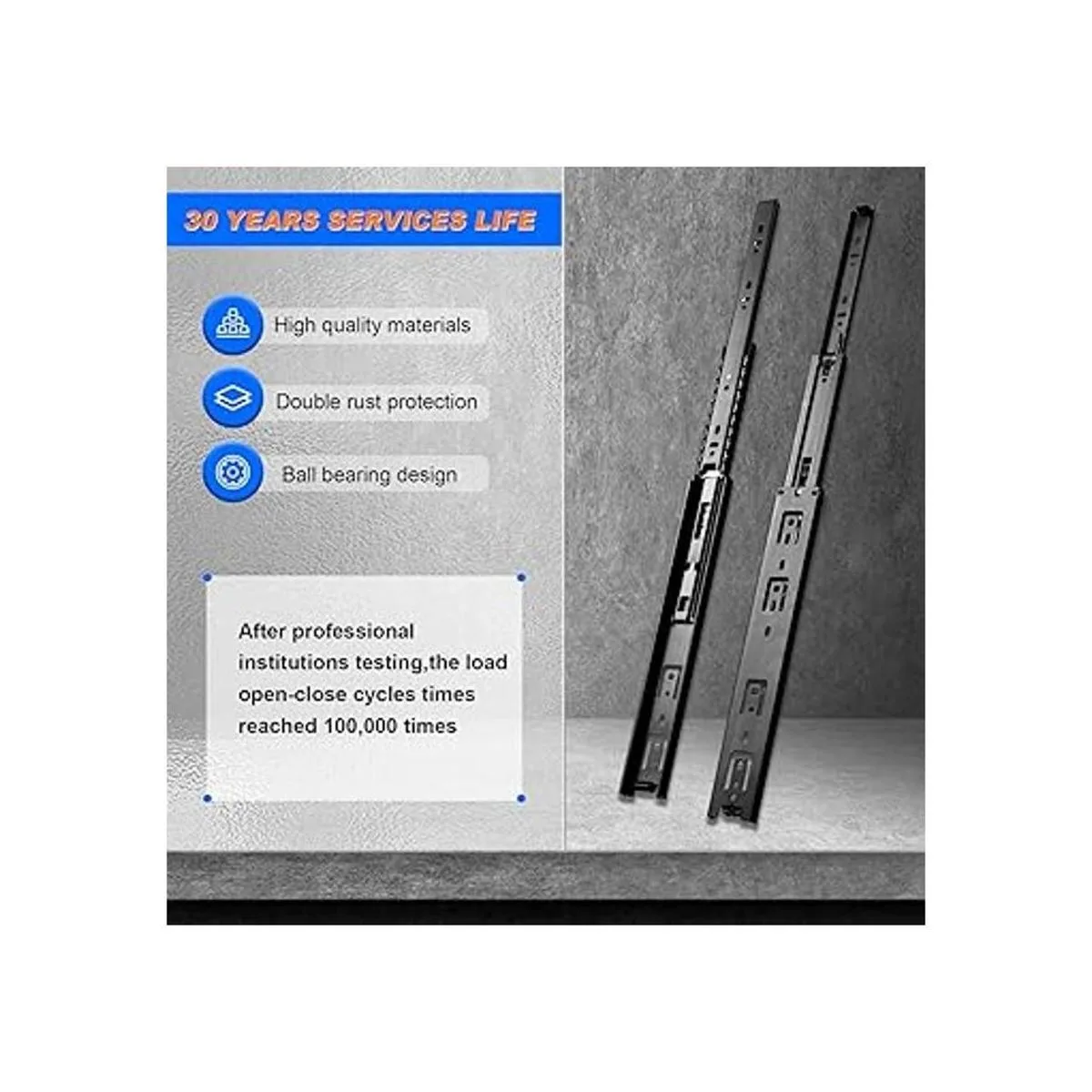 SHUHANG Diapositivas para cajones de extensión completa de_4