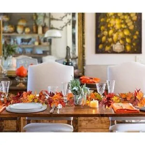 DearHouse Guirnalda de hojas de arce de 5.9 pies la