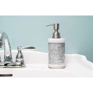 Autumn Alley Dispensador de jabón líquido de vidrio y