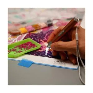 Bolígrafo de pintura de diamantes con luz 5D para