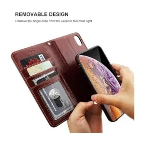 Bocasal Funda tipo cartera para iPhone Xs para iPhone X_3
