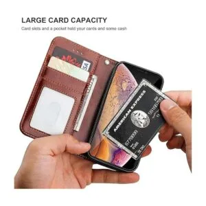 Bocasal Funda tipo cartera para iPhone Xs para iPhone X_4