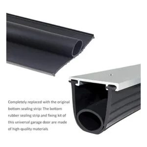Kit de goma para puerta de garaje con base de retención de_3