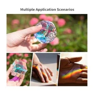 Meking 3 piezas de prisma de cristal para fotografía con_3