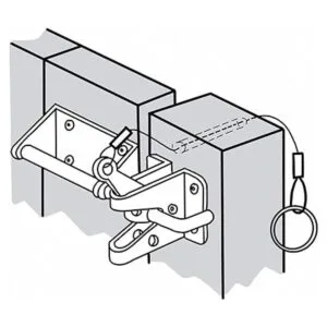 Pestillo de puerta automático resistente para vallas de