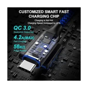 Paquete de 4 cable USB corto tipo C de 42 A carga_4