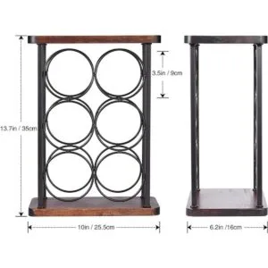 Estante de vino para encimera soporte de botella de vino_5