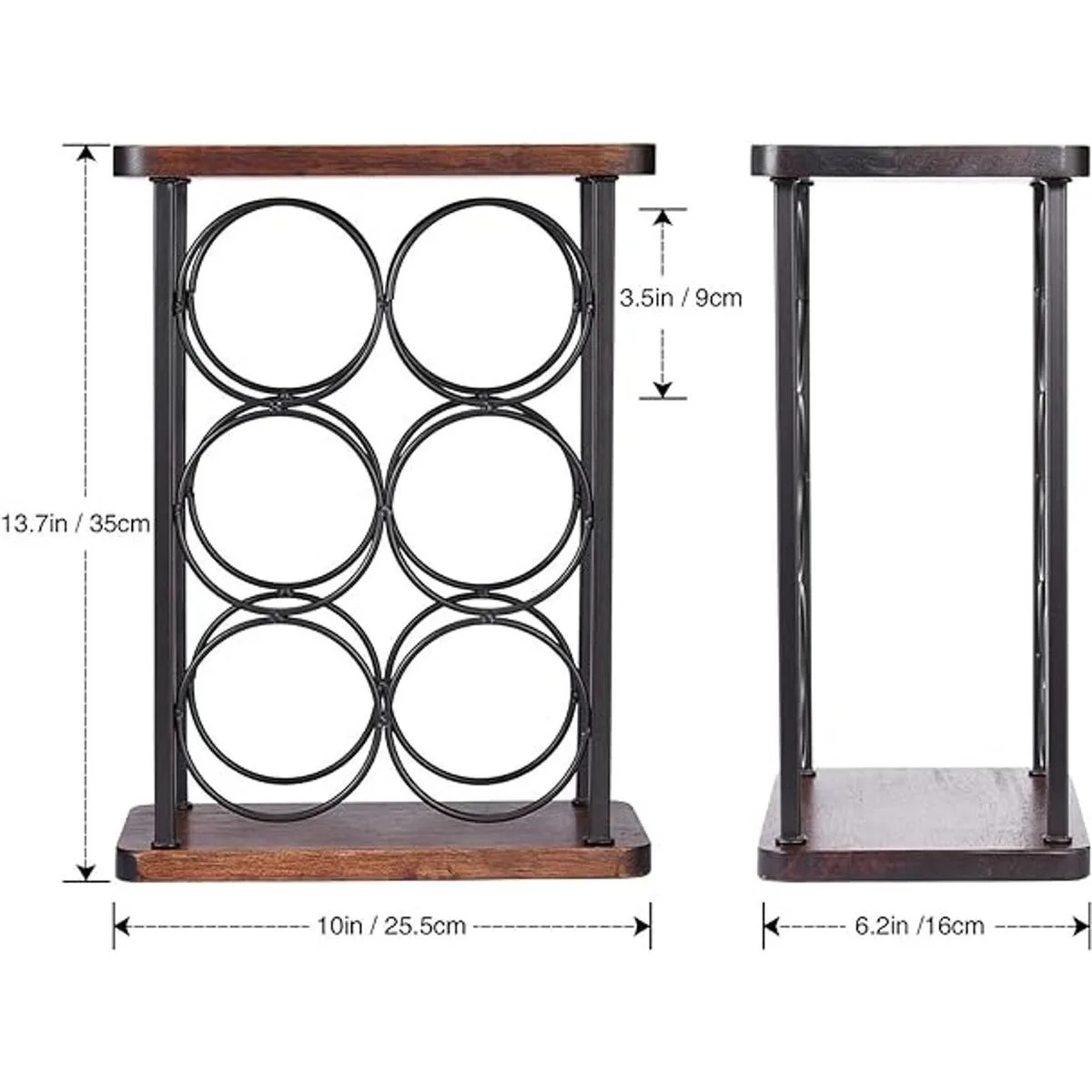 Estante de vino para encimera soporte de botella de vino_5