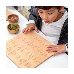 BLUE GINKGO Tablero de rastreo de letras Montessori de_2