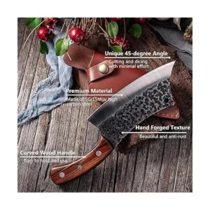 Cuchillo de chef de cocina forjado a mano de 6.3 pulgadas_5