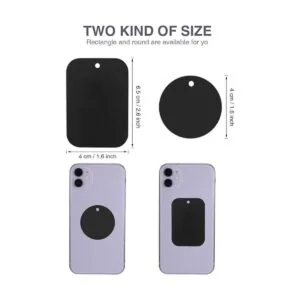 24 Pieces Phone Metal Plates Magnetic Mount Metal Plate_2