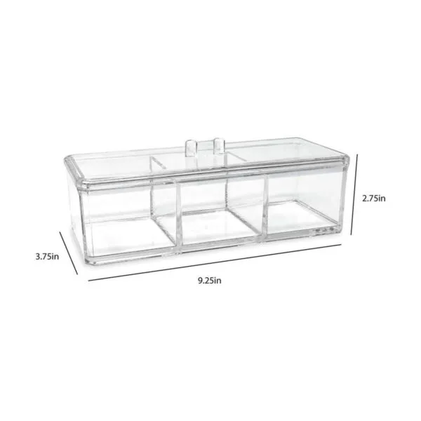 Isaac Jacobs Organizador apilable rectangular de acrílico_3