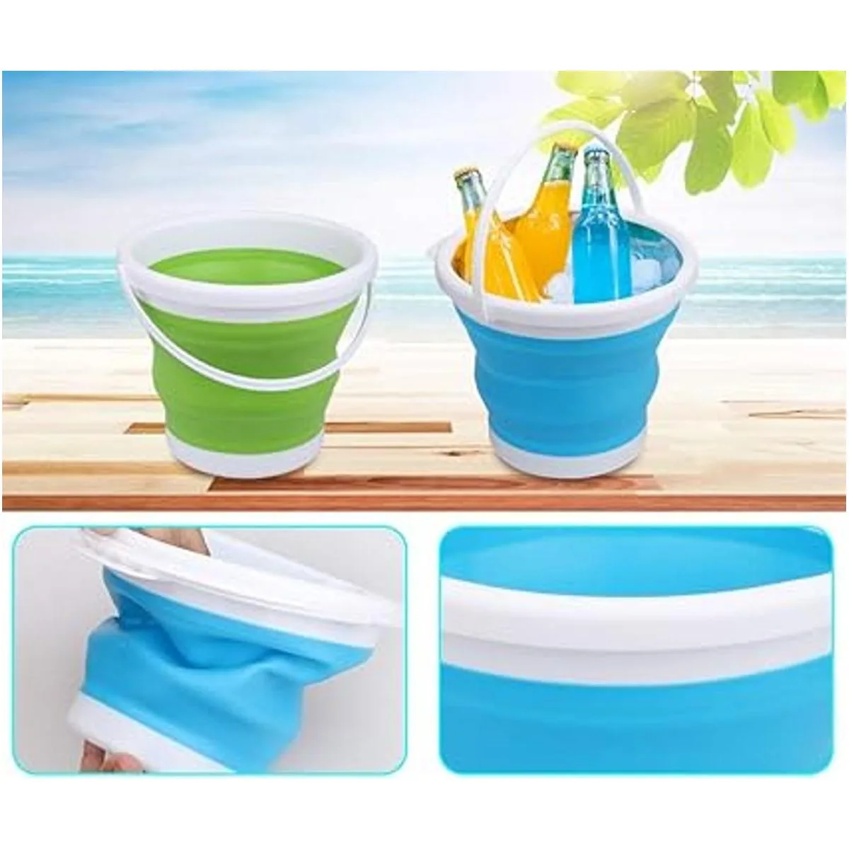 Anzmtosn Juego de cubos de playa plegables de 6.5_3