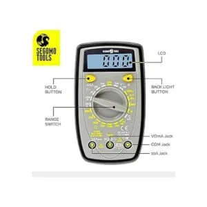Segomo Tools DM500 Medidor de voltaje resistencia y_3