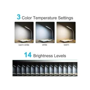 LED Desk Lamp RAOYI 5W USB Clip on Light EyeCaring_2