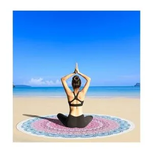 Retreez Manta redonda de microfibra grande y gruesa con