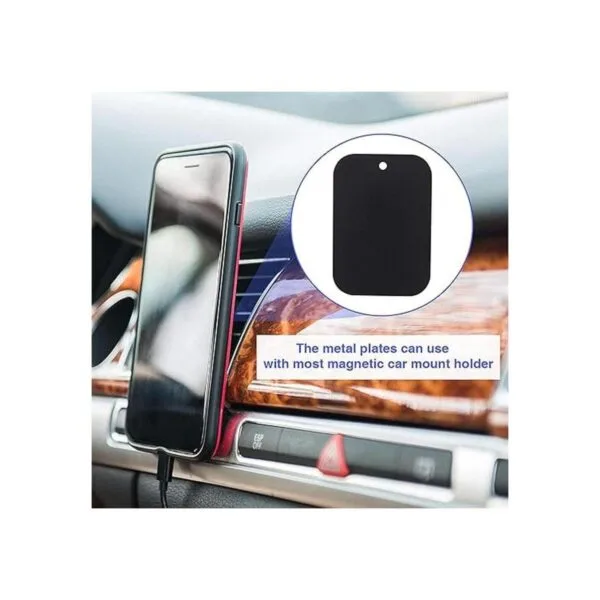 24 Pieces Phone Metal Plates Magnetic Mount Metal Plate_3