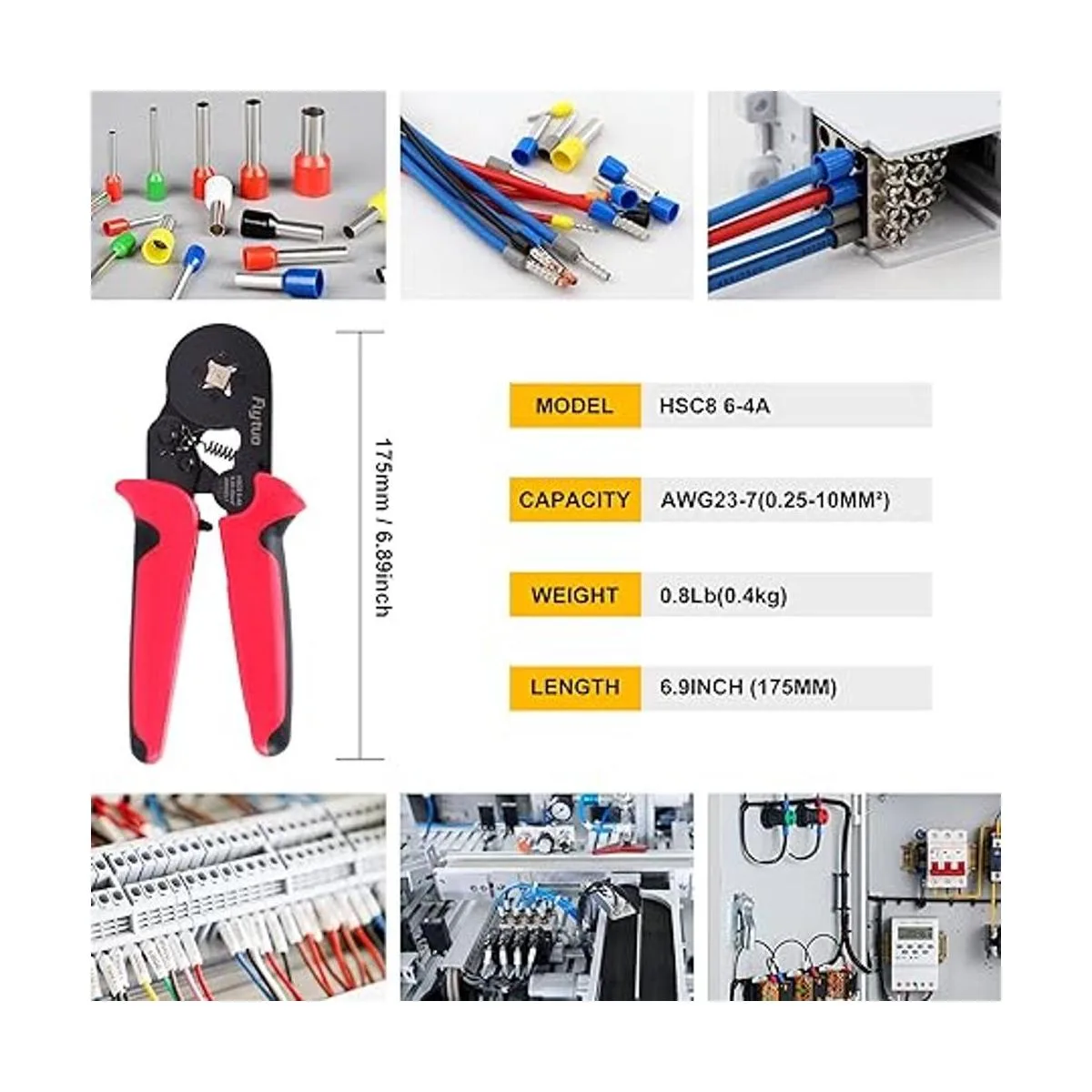 Flytuo AWG237 Herramienta de engarzado autoajustable de_2