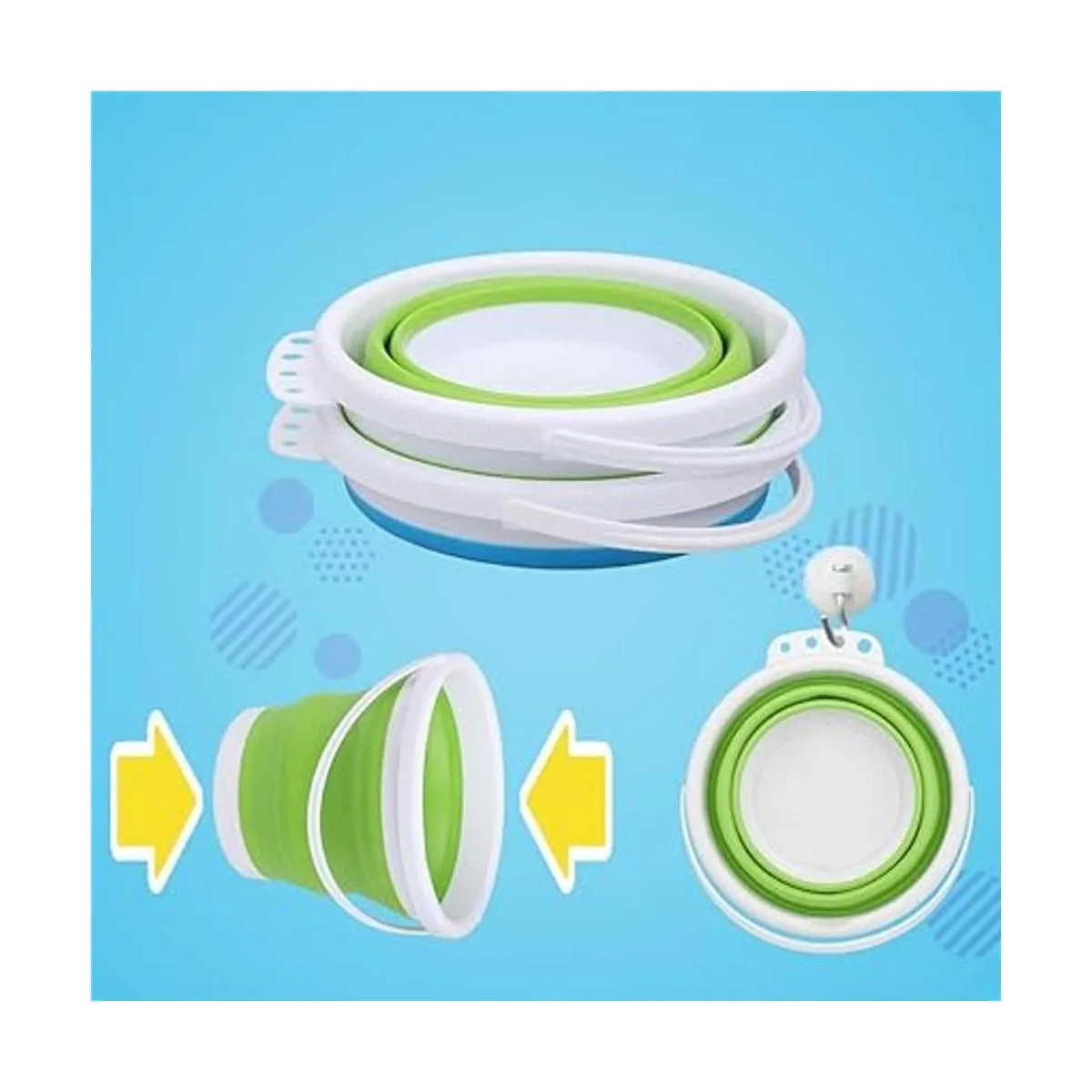 Anzmtosn Juego de cubos de playa plegables de 6.5_2