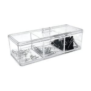 Isaac Jacobs Organizador apilable rectangular de acrílico_6