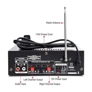 Facmogu Amplificador de potencia de audio receptor de_4