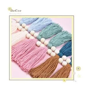 DrCor Guirnalda de borlas estilo bohemio tono tierra_4