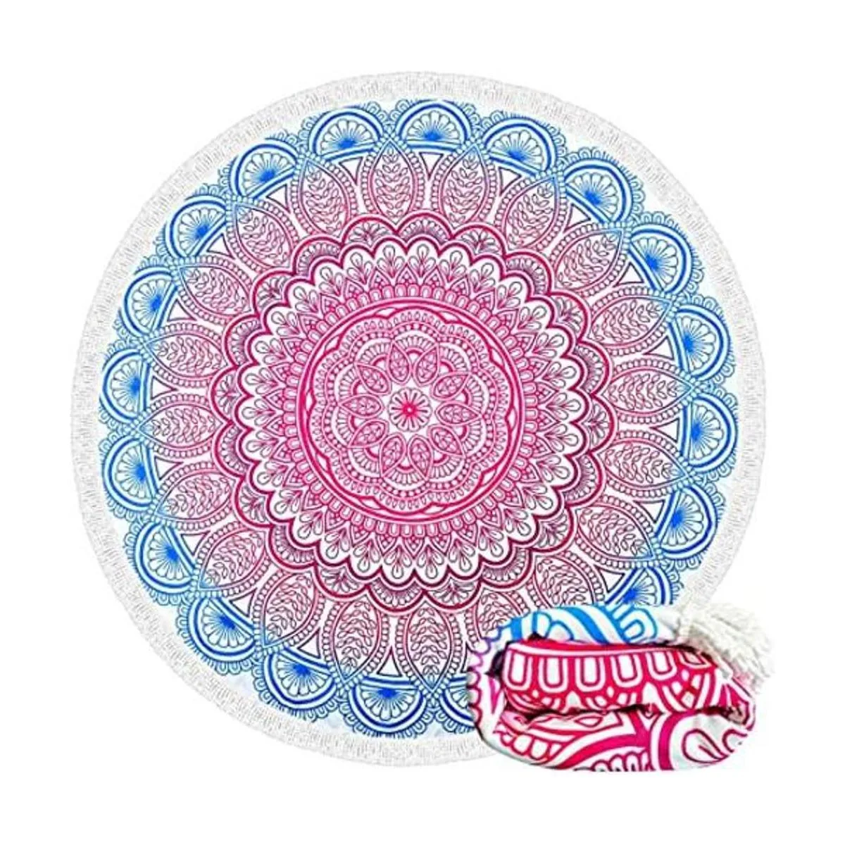 Retreez Manta redonda de microfibra grande y gruesa con